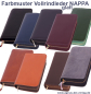 Preview: Farbmuster Vollrindleder nappa glatt