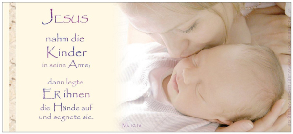 Karte XL 04 "Jesus nahm die Kinder in seine Arme" - Kopie