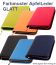Brev.Hülle - APFELLEDER GLATT (3 Formate +konfigurierbar)