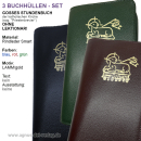 FERTIG-Brevierhüllen-3er-SET (ohne Lekt.) Rindleder+Lamm