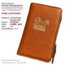 FERTIG-Brevierhülle (ohne Lekt.)Vollrindleder Nappa-glatt-cognac