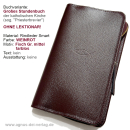 FERTIG-Brevierhülle (ohneLekt.)Rindleder-rot-Fisch