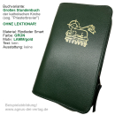 FERTIG-Brevierhülle (ohne Lekt.) Rindleder-grün+LAMM